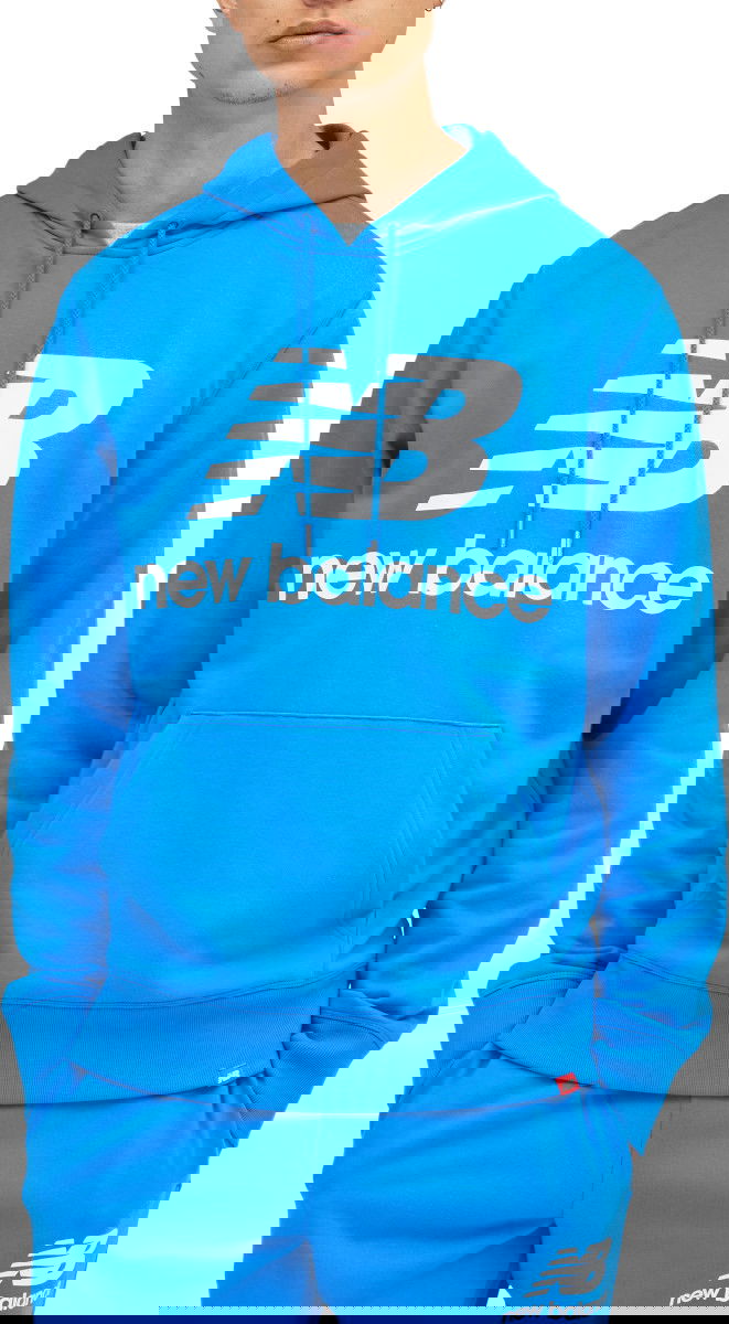 Mikina New Balance Essentials Pullover Hoodie Modrá | mt03558-sbu