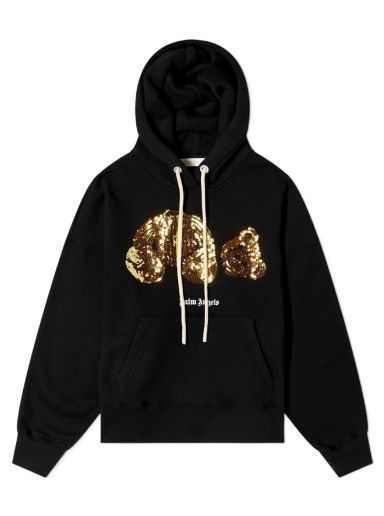 Mikina Palm Angels Sequin Bear Hoody Čierna | PWBB023F22FLE0041076