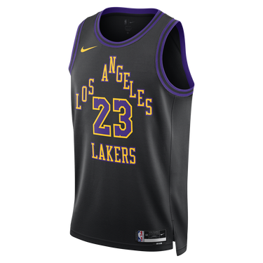 Dres Nike Dri-FIT NBA Swingman Lebron James Los Angeles Lakers City Edition 2023/24 Jersey Čierna | DX8506-012, 2