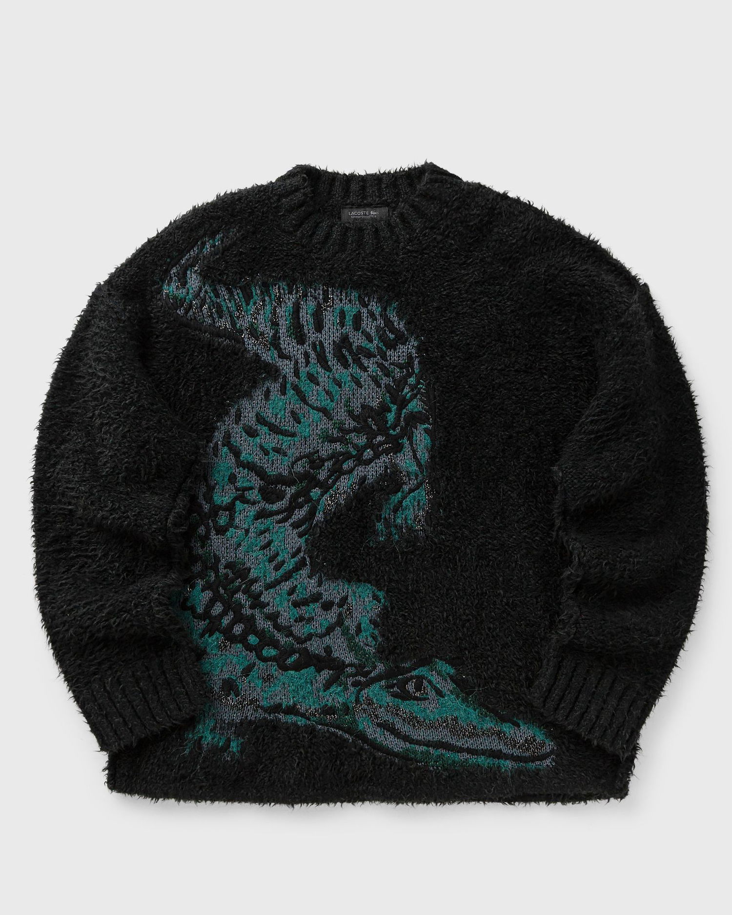 Sveter Lacoste Crocodile Intarsia Knit Sweater Čierna | AH3746-1LI, 0