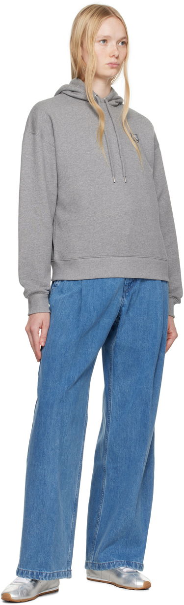 Mikina MAISON KITSUNÉ Maison Kitsuné Fox Head Patch Comfort Hoodie Šedá | MW00704KM0321, 3