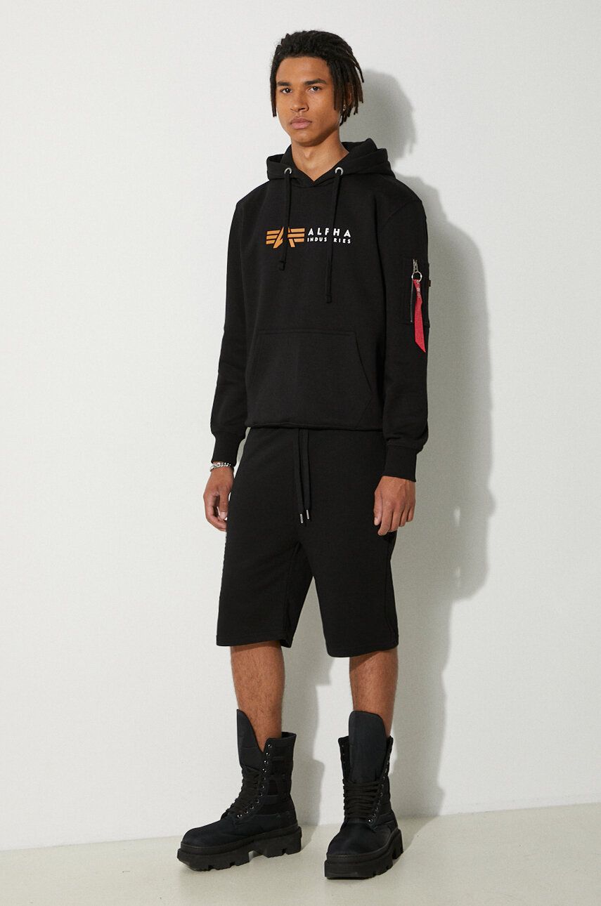 Šortky Alpha Industries Basic Shorts Čierna | 116364FP.530, 1