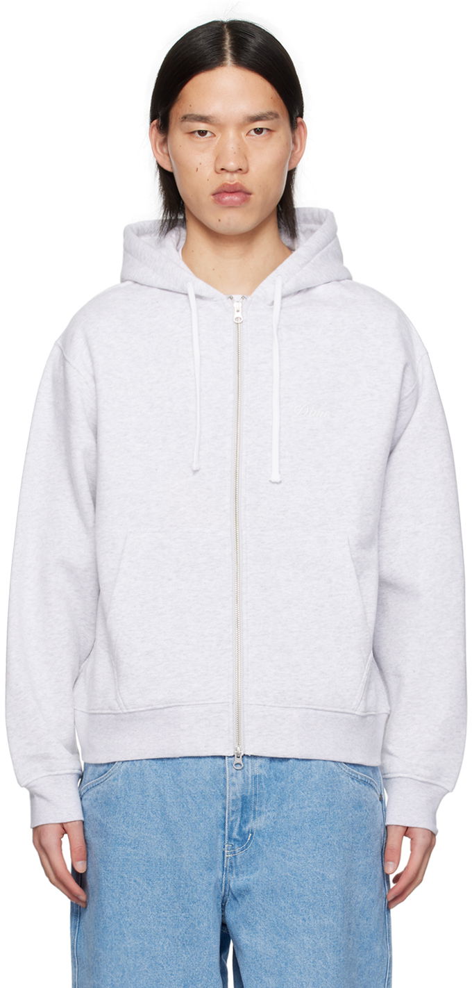 Mikina Dime Gray Cursive Hoodie Šedá | DIMESP2417ASH, 0