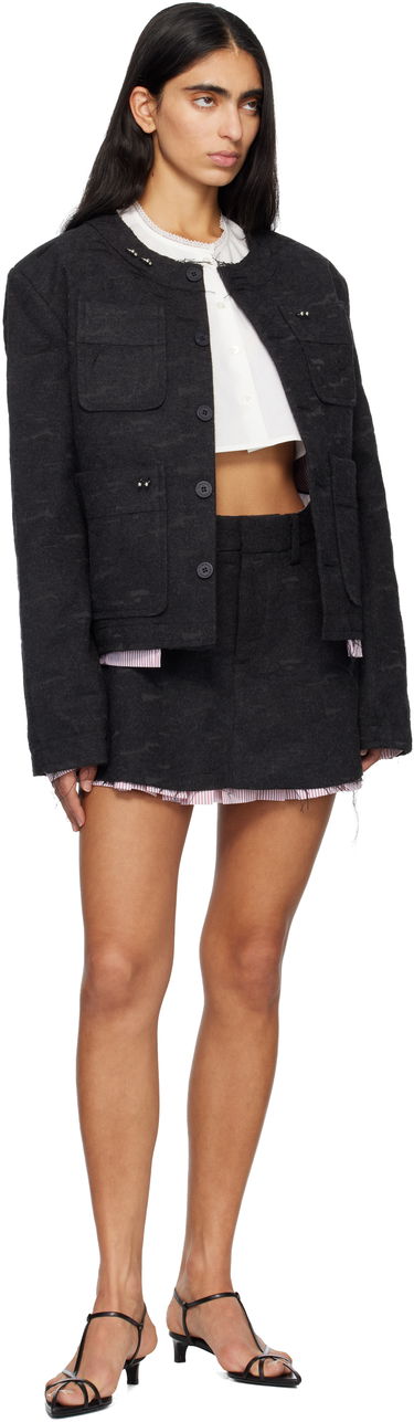 Sukňa Charles Jeffrey Loverboy Aberdeen Patterned Layered Miniskirt with Hardware Šedá | 52050202, 3