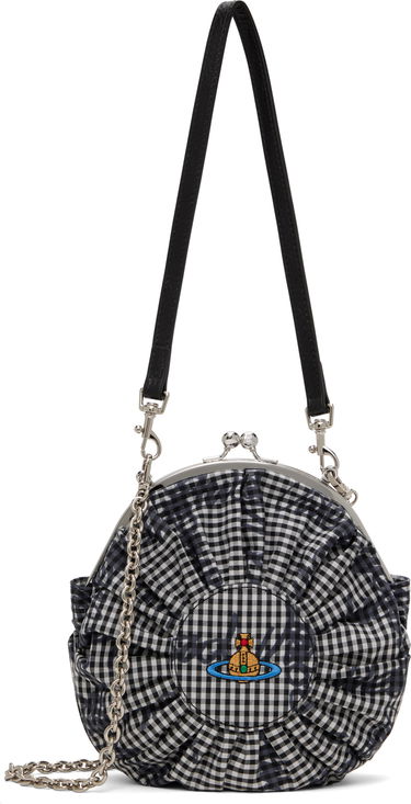 Kabelka Vivienne Westwood Vivienne Westwood Rosie Gingham Circle Frame Crossbody Bag Čierna | 4B01000TW-W011T-, 0