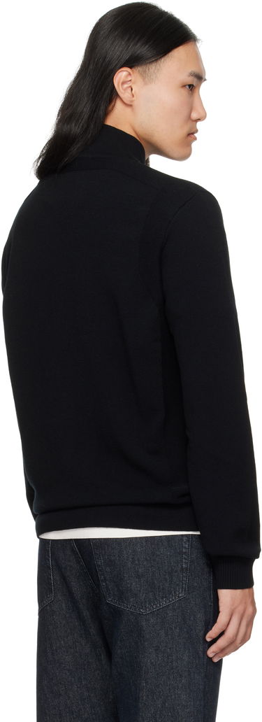 Mikina Stone Island Stone Island Stretch RWS Wool Zip-Up Sweatshirt Čierna | K2S15 5100062 S00A1, 2