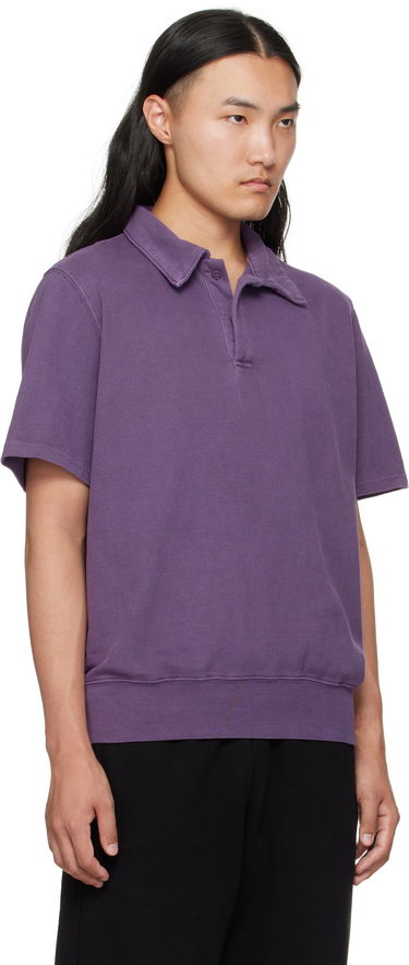 Polo tričko LES TIEN Les Tien Piqué Banded Tennis Polo Fialová | PK-2070-PD, 1