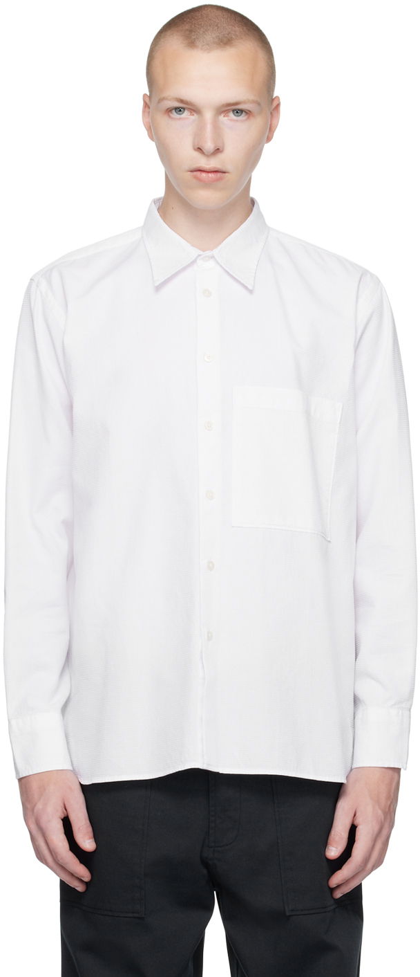 Košeľa Universal Works Universal Works Square Pocket Shirt Biela | P28036, 0