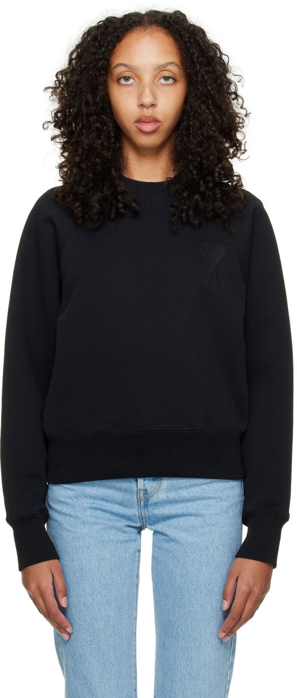 Mikina AMI Sweatshirt Čierna | USW002.747, 0