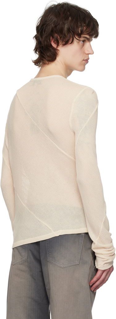 Sveter Eckhaus Latta Eckhaus Latta Spiral Long Sleeve T-Shirt Béžová | 1107-EL-PS25-O - OAT, 2