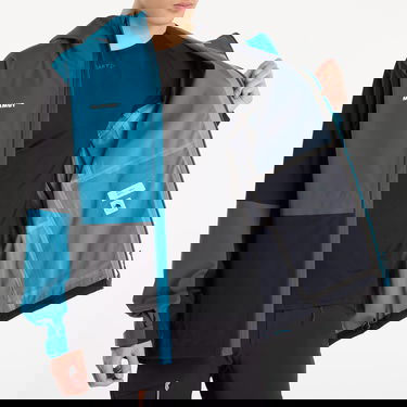 Bunda Mammut Linard Guide HS Hooded Jacket Rôznofarebný | 1010-30950 black-deep teal, 3