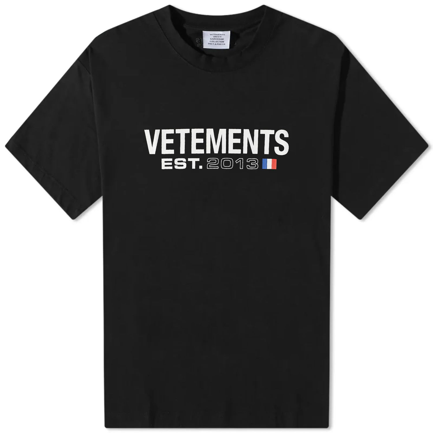 Tričko VETEMENTS Flag Logo Tee Čierna | UE54TR100B, 0