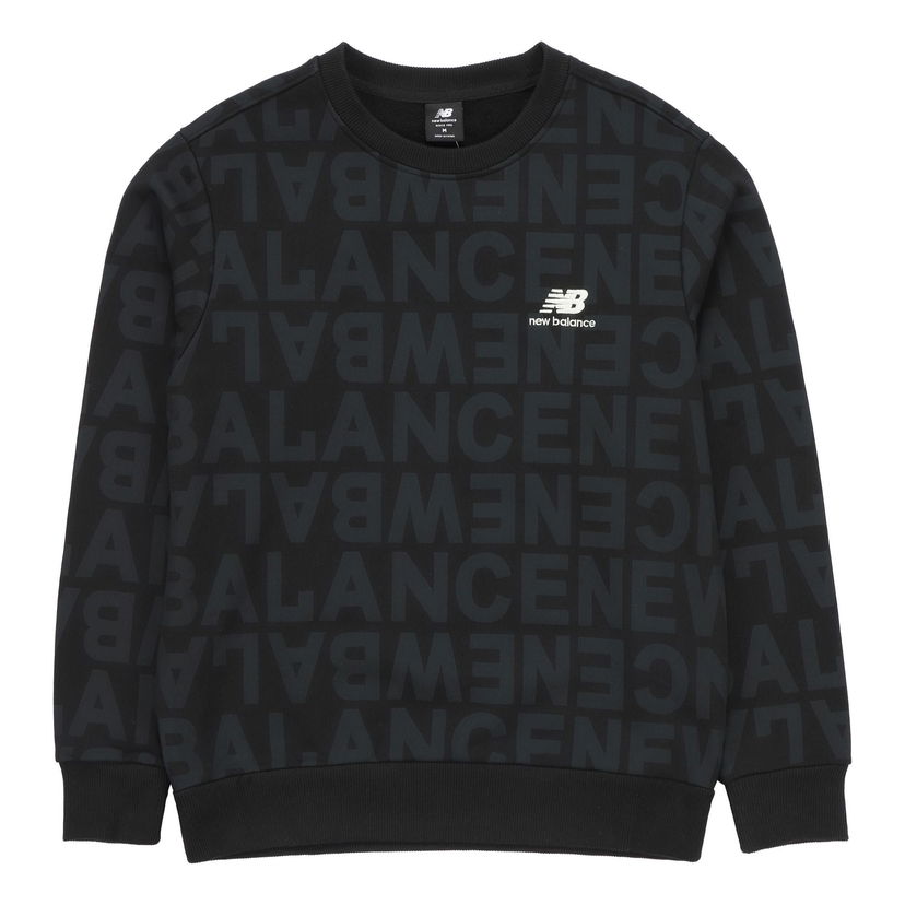Sveter New Balance Logo Full Print Pullover Čierna | AMT14333-BK