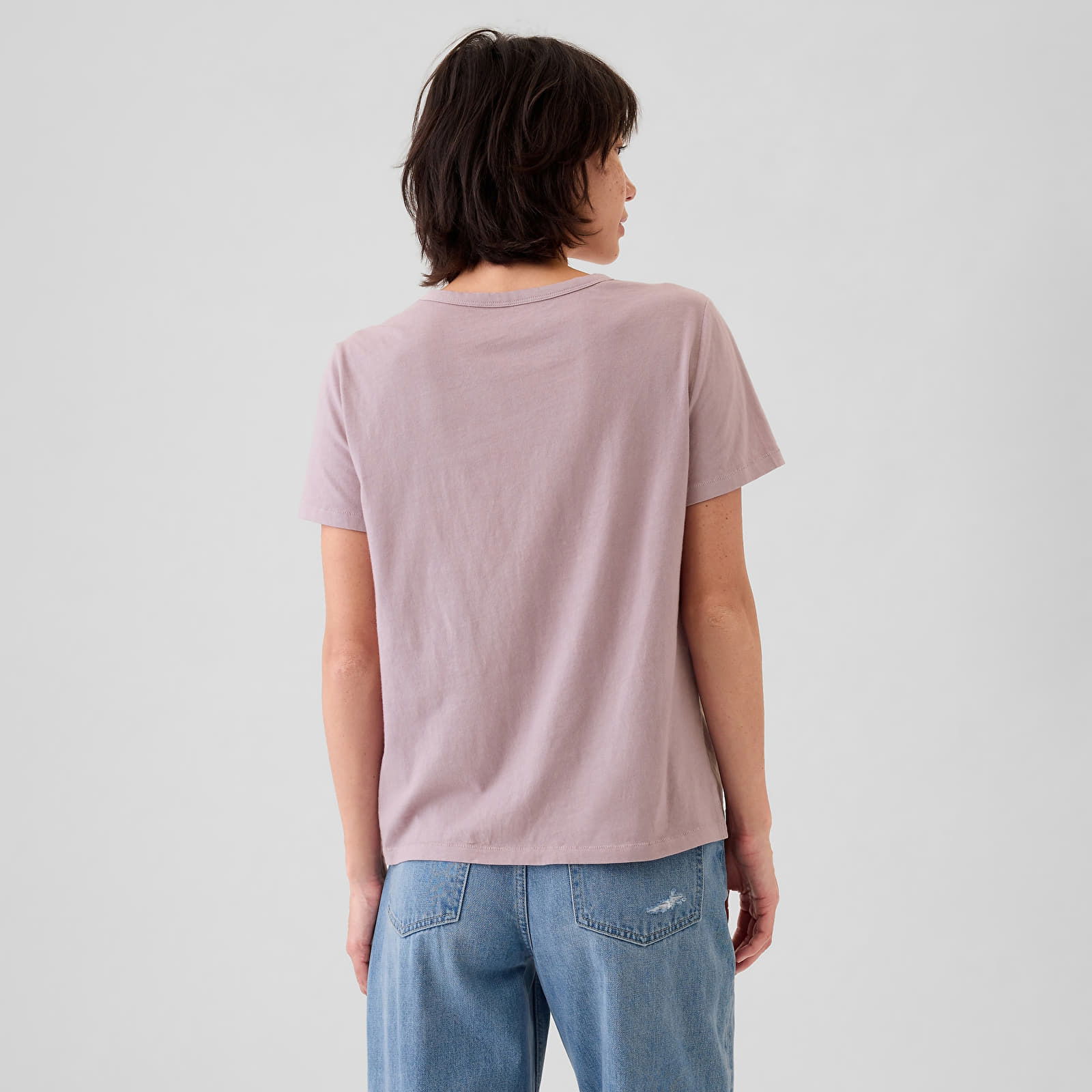 T-shirt Shortsleeve Vneck Lavender Mist S