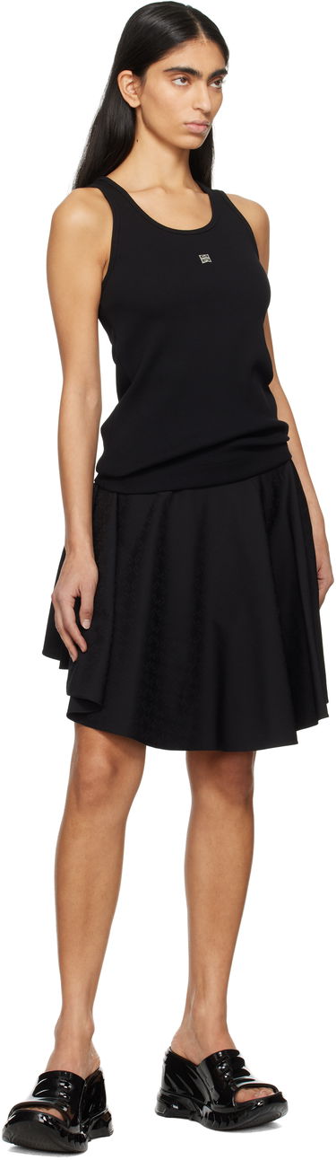 Tielko Givenchy Ribbed Tank Top Čierna | BW70CH3YHY001, 3
