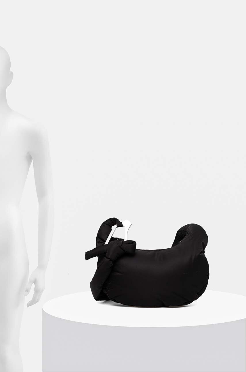Black Padded Shoulder Bag