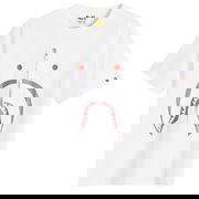 A Bathing Ape Women's Shark T-Shirt in White, Size Medium | END. Clothing