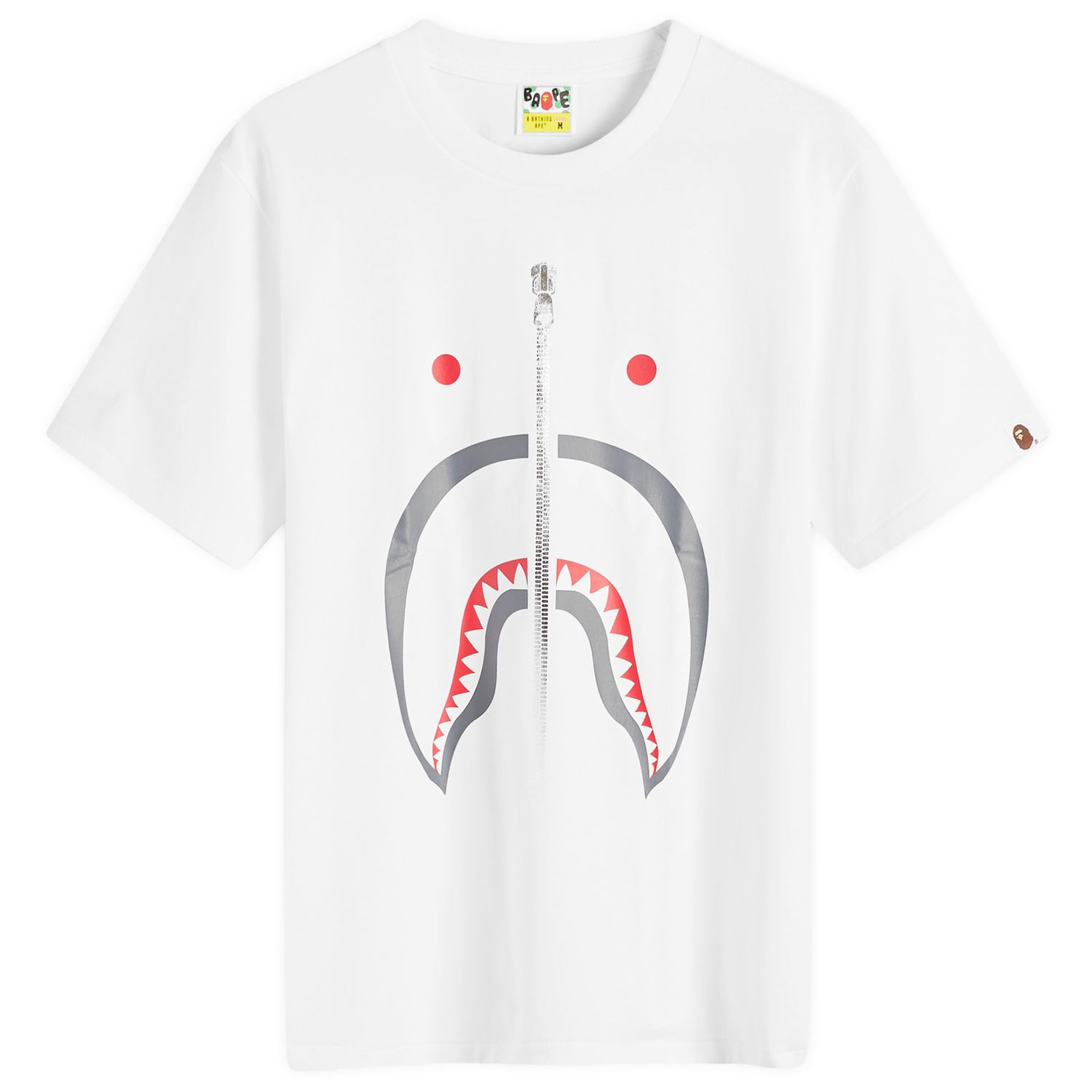 Tričko BAPE A Bathing Ape Women's Shark T-Shirt in White, Size Medium | END. Clothing Biela | 001TEK302003L-WHT, 0
