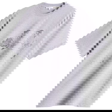 Tričko JW Anderson JW Anderson Cafe Scene Printed T-Shirt, Size Small Šedá | JT0303-PG1510-945, 1