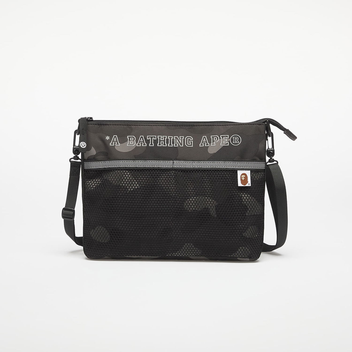 Taška cez rameno BAPE A BATHING APE Color Camo Sacoche Bag Čierna | 001SGL301008MBLK, 0