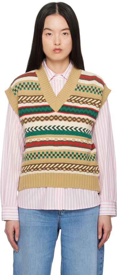 Sveter Max Mara Weekend Max Mara Vicino Knit Vest Béžová | 2515351021600, 0