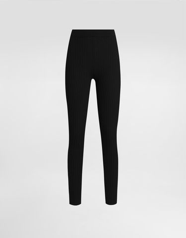 Legíny Dolce & Gabbana Dolce & Gabbana Ribbed Wool Leggings Čierna | FXU07TJCVXGN0000, 0