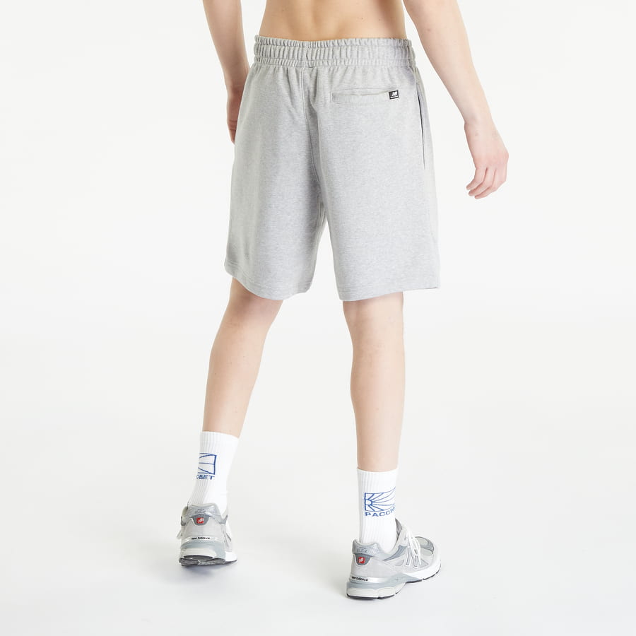 Šortky New Balance Essentials Stacked Logo French Terry Short Šedá | MS31540AG, 1