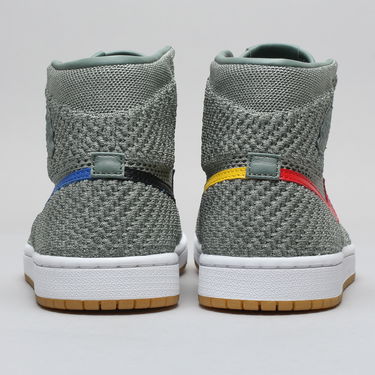 Tenisky a topánky Jordan Air Jordan 1 Retro High Flyknit "Clay Green" GS Zelené | 919702-333, 3
