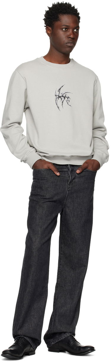 Sveter Han Kjøbenhavn Han Kjobenhavn Artwork Sweatshirt Šedá | M-132433, 3
