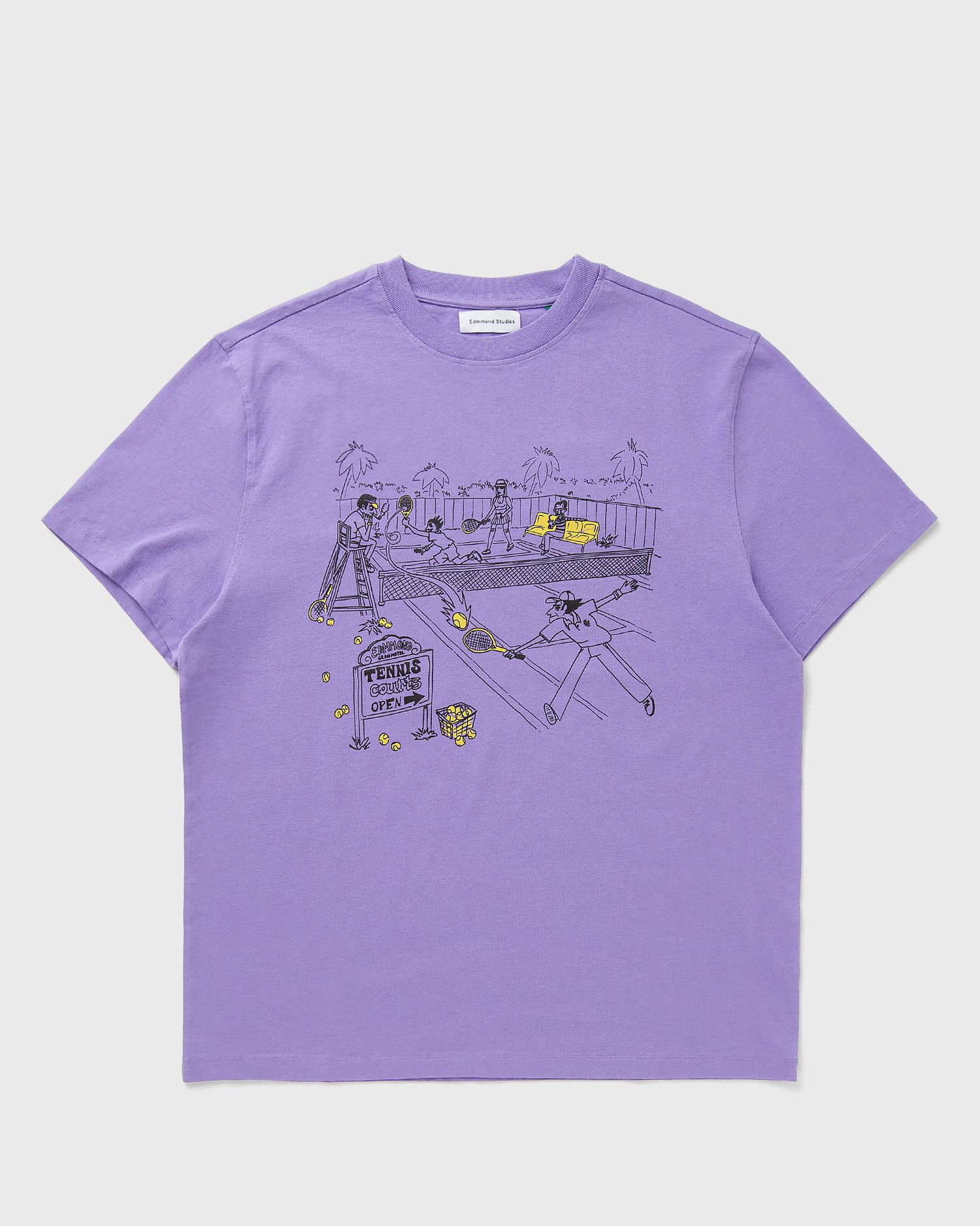 Tričko Edmmond Studios Edmmond Studios Tennis Courts Graphic T-Shirt Fialová | 125-30-13400, 0