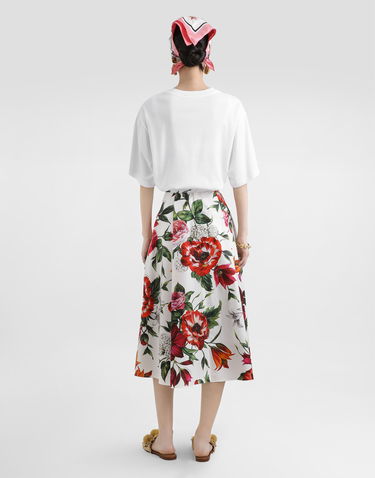 Tričko Dolce & Gabbana Dolce & Gabbana Floral Short-Sleeved T-Shirt Biela | F8V57TGDC7SW0800, 2