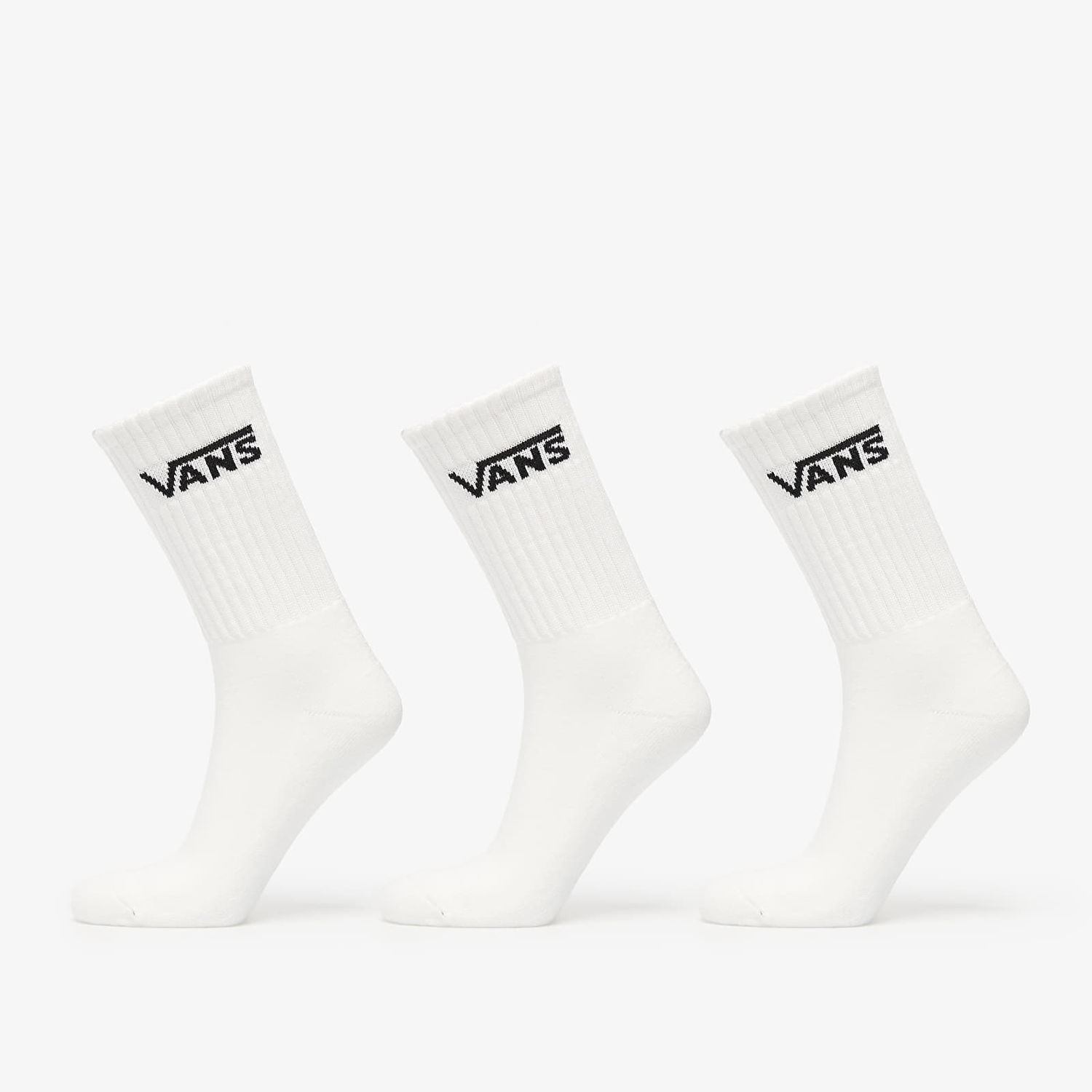 Ponožky Vans Vans Classic Crew Socks, 3-Pack Biela | VN000QBVWHT1, 0
