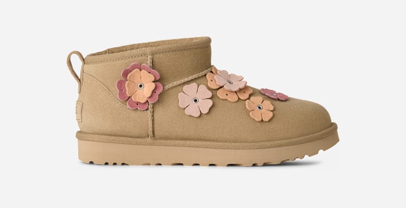 Tenisky a topánky UGG Classic Ultra Mini Fleur Boot Béžová | 1180012-MDSD, 0