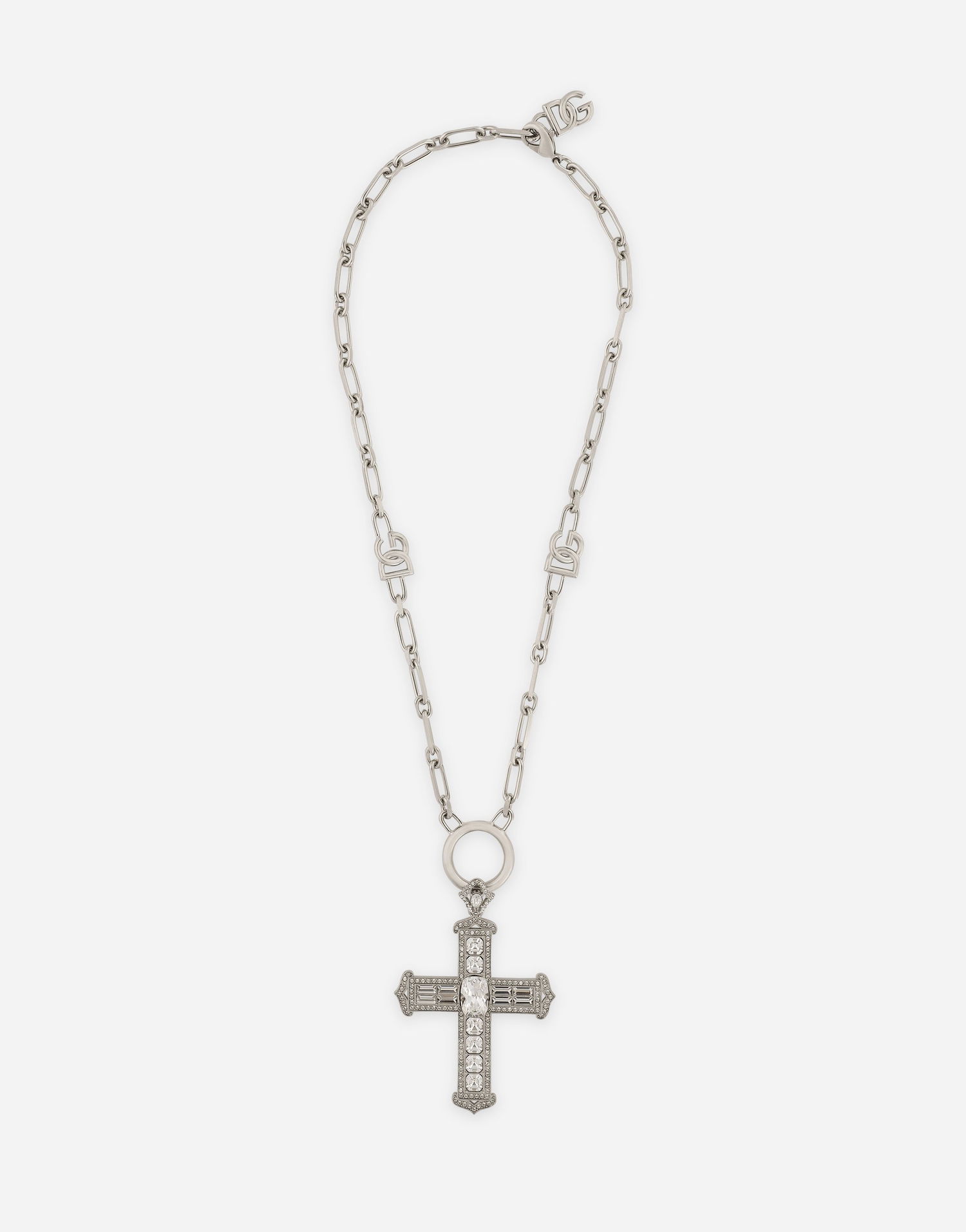 Náhrdelník Dolce & Gabbana Metal Necklace With Cross Metalická | WNP3S5W111187655, 0