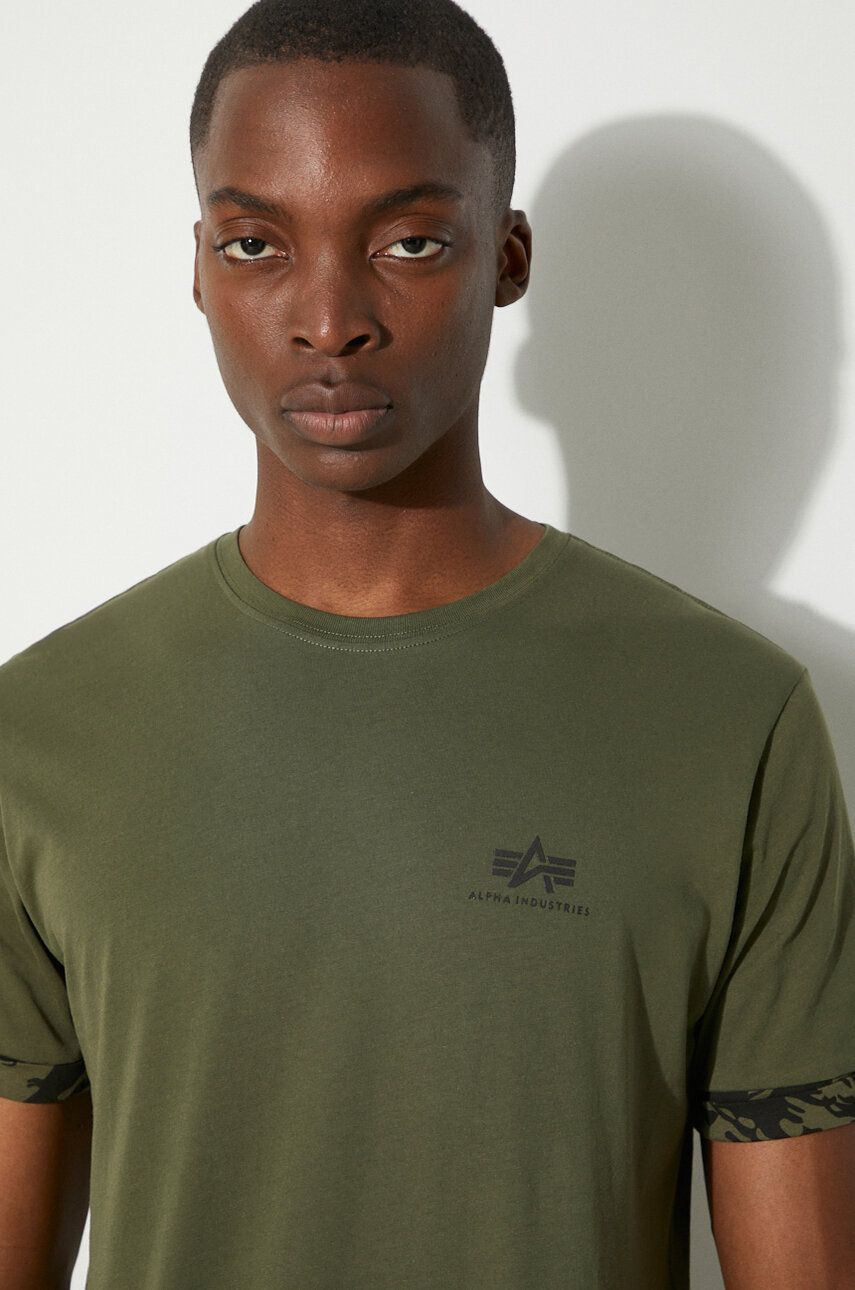 Tričko Alpha Industries T-Shirt Zelené | 106509.634, 0