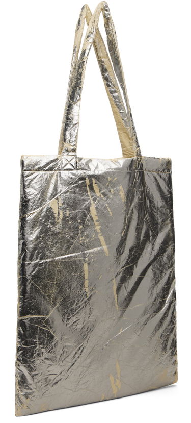 Tote bag Rick Owens DRKSHDW Concordians Crinkled Metallic Nylon Shopper Tote Metalická | DA02E7431 NPFPA, 2