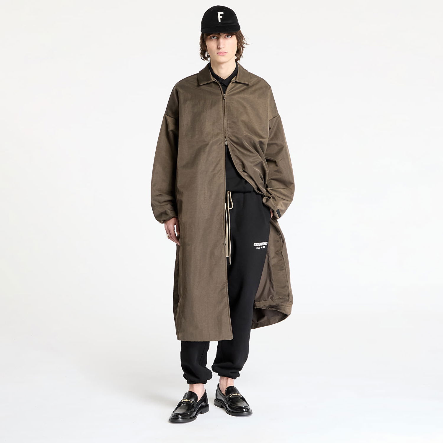 Tepláky Fear of God Textured Nylon Trench Coat Čierna | 202HO246345F-020, 0