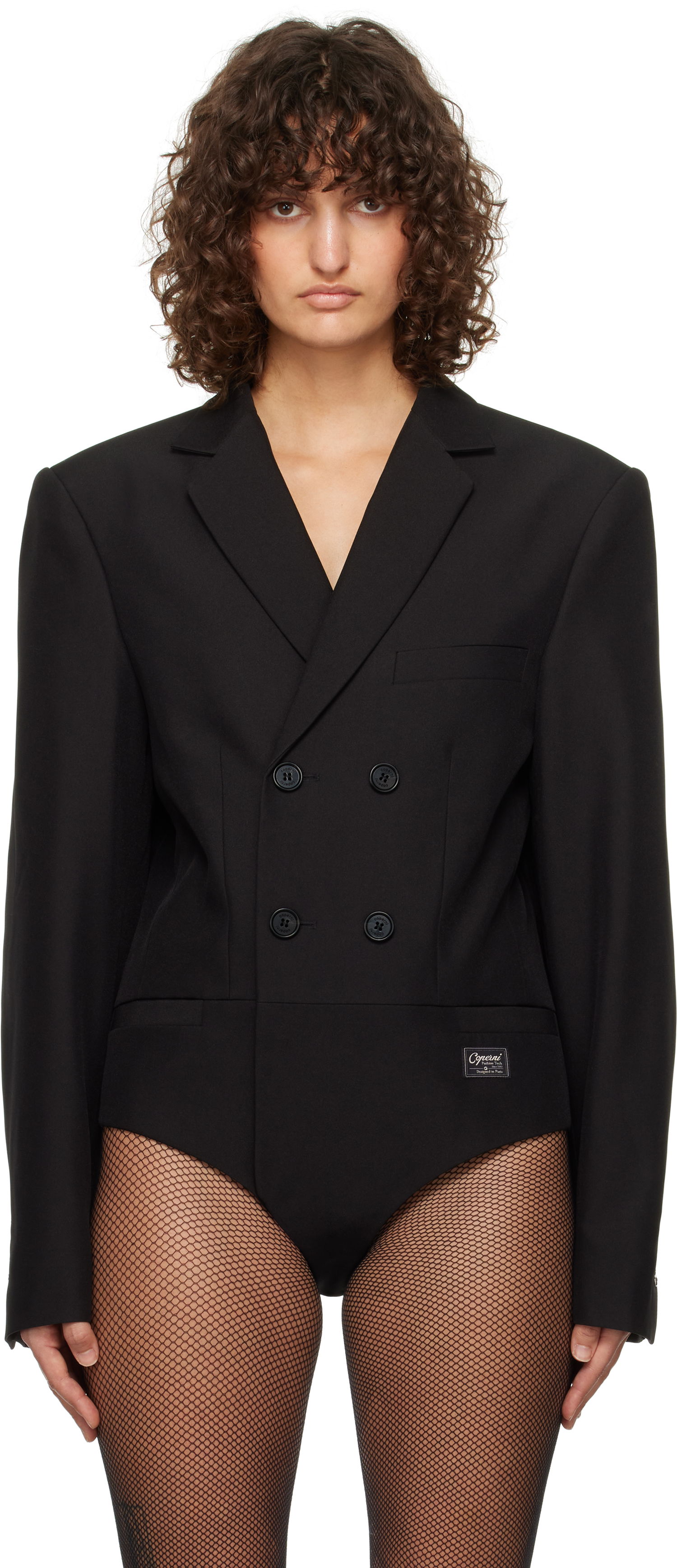 Body Coperni Coperni Tailored Bodysuit Čierna | COPV63F3004, 0