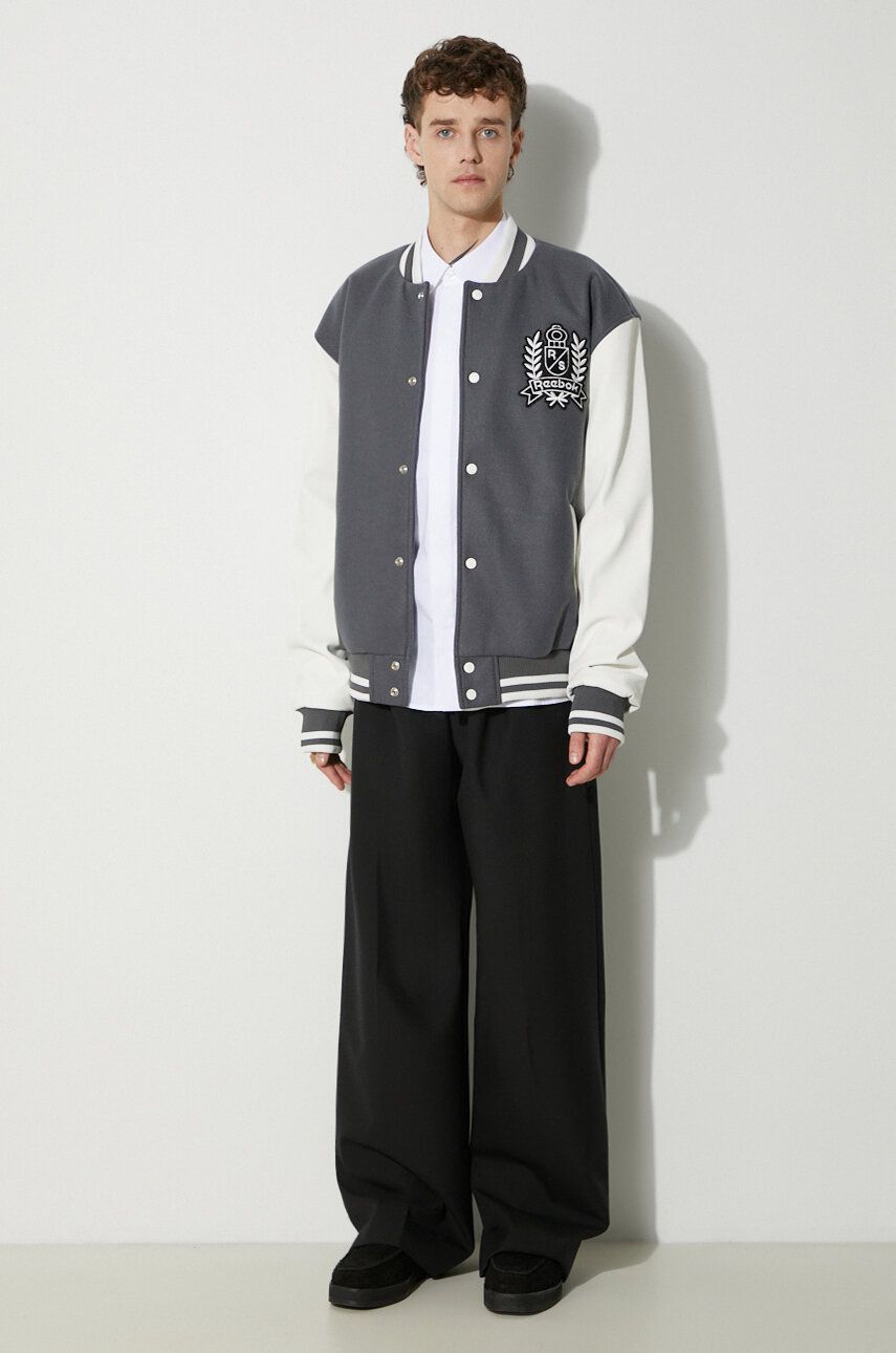 Bomber bunda Reebok Jacket Šedá | HS7142, 1