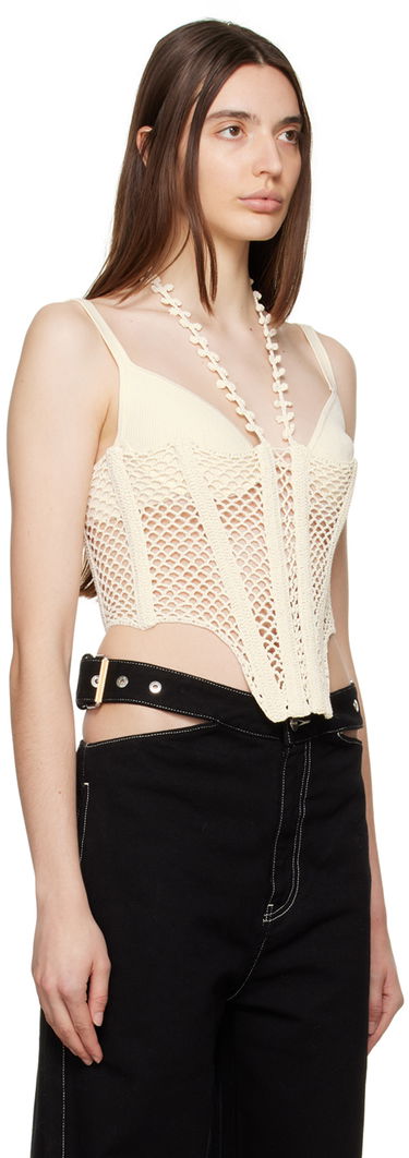 Podprsenka Dion Lee Crochet Corset Top Čierna | A7646R23, 4