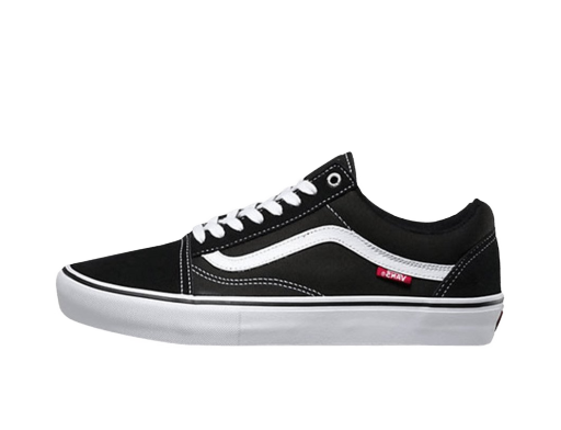 Skateboarding Vans Old Skool Pro Black White Čierna | VN000ZD4Y28