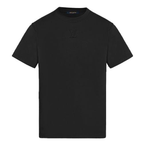 Tričko Louis Vuitton Logo Solid Short Sleeve T-Shirt Čierna | 1A96WN