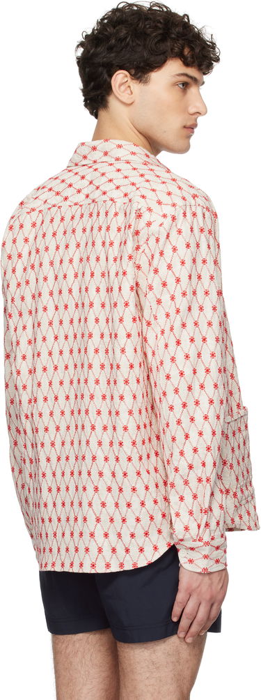 Košeľa Orlebar Brown Orlebar Brown Barkley Embroidered Resort Shirt Béžová | 280047, 2