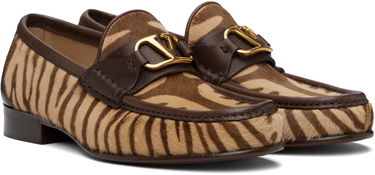 Tenisky a topánky Valentino Valentino Garavani VLogo Signature Calf Hair Loafers Hnedá | 6Y2S0J68XGL, 3