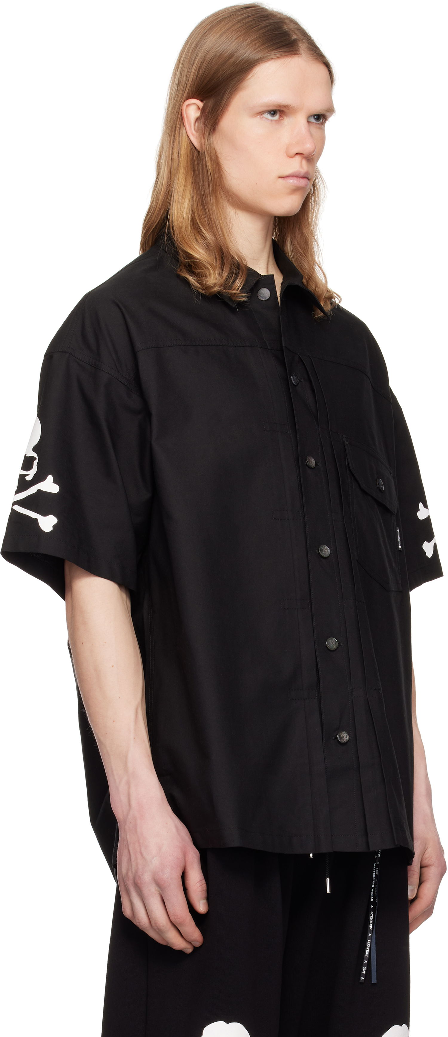 Košeľa Mastermind WORLD Mastermind World Oxford Short-Sleeve Shirt Čierna | MW25S14-SH005-006, 1