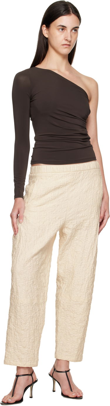 Nohavice Max Mara Max Mara Alamo Textured Ankle Trousers Béžová | 2521786058600, 3