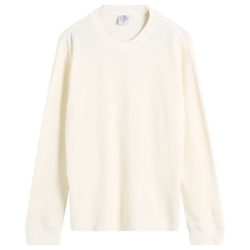 Tričko Polar Skate Co. Dylan Long Sleeve Waffle T-Shirt Biela | PSC-W25-12-NEU