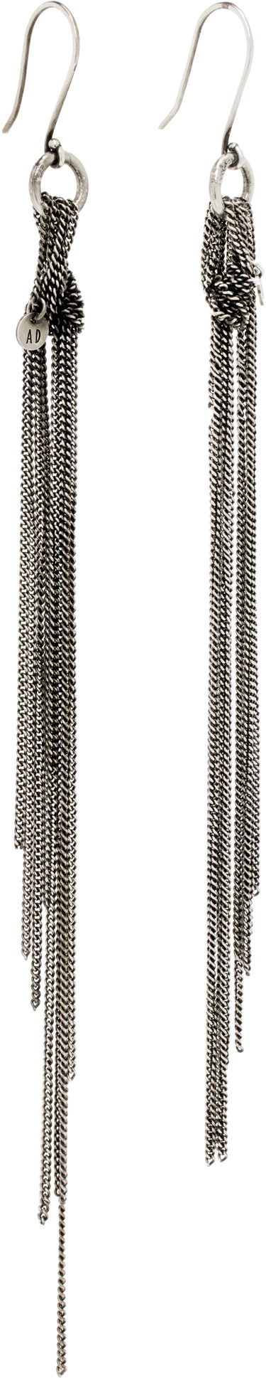Náušnice Ann Demeulemeester Ann Demeulemeester Wivi Knottassel Earrings Metalická | CO00-W-JE0134-JW020-070, 1