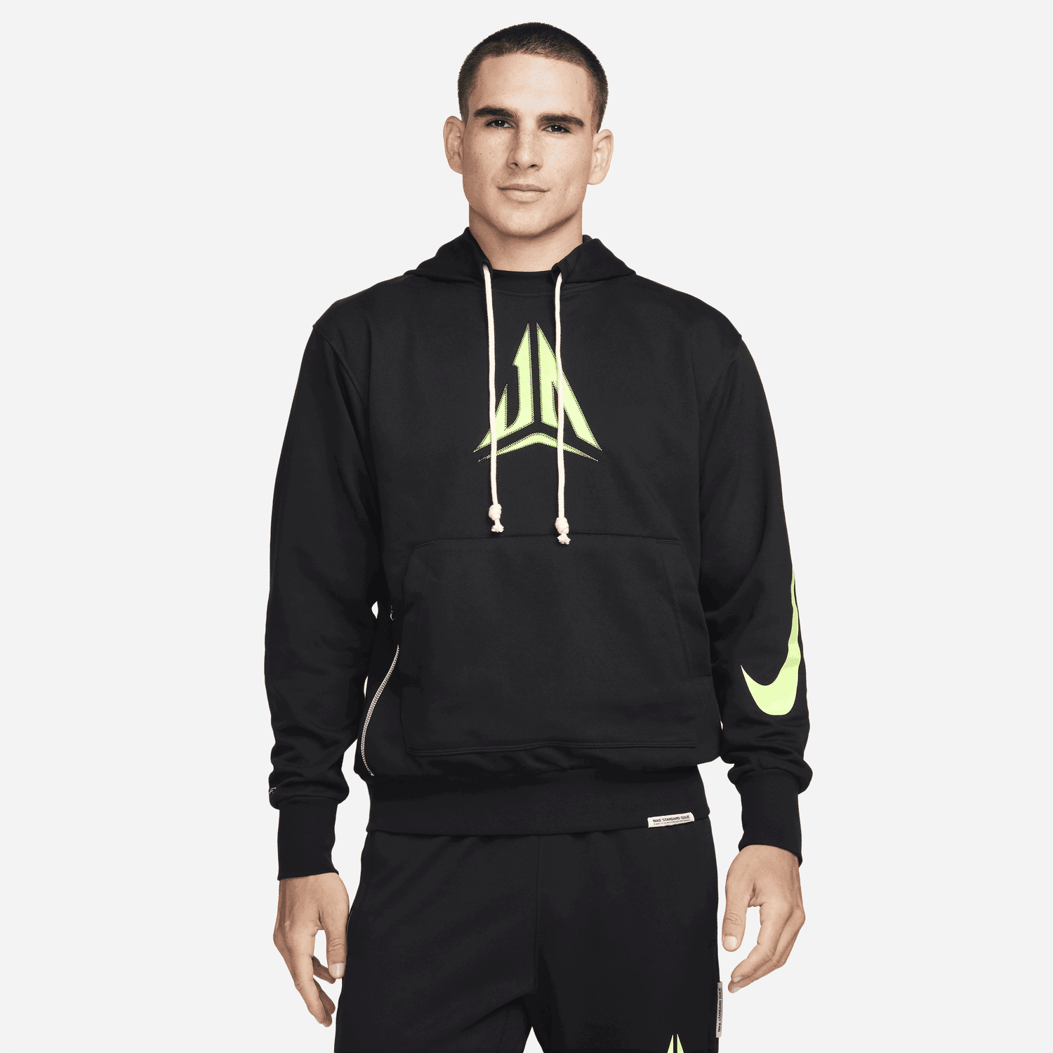 Mikina Nike Ja Standard Issue Dri-FIT Pullover Basketball Hoodie Čierna | FN2987-010, 0