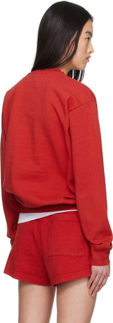 Sveter Sporty & Rich Sporty & Rich Varsity Crest Crewneck Sweatshirt Červená | ST071606218RE15, 2